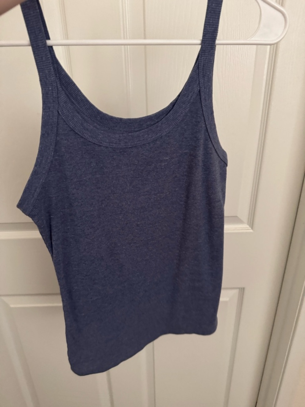 Amazon Women's Dark Blue Ribbed Tank Top